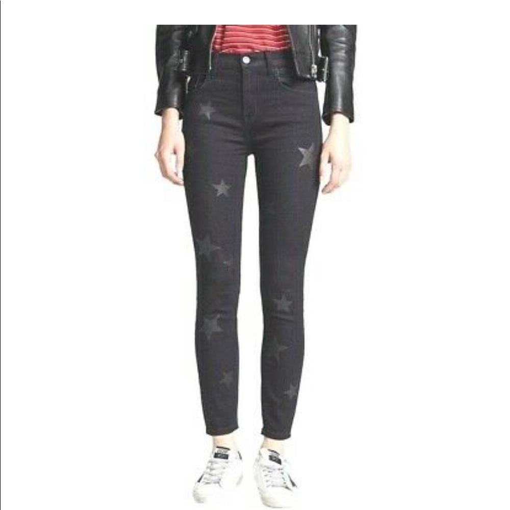 CURRENT/ ELLIOTT BLACK STAR JEANS